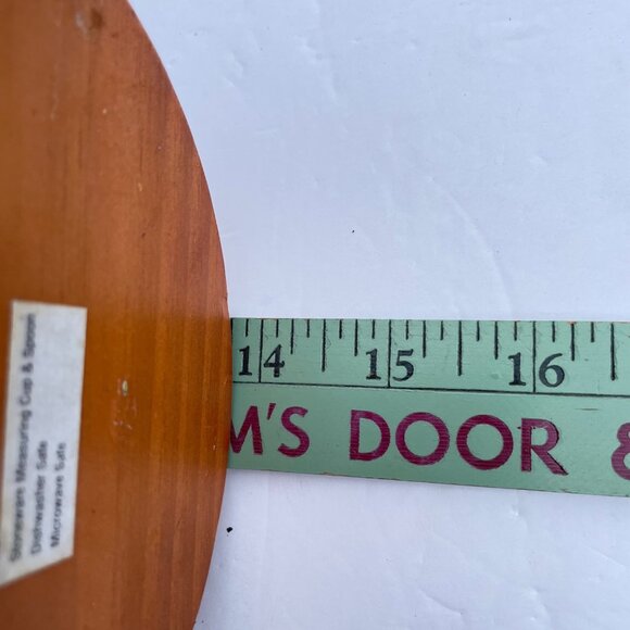 COPY - Apple Themed Ceramic Measuring Cups & Spoons Set With Wooden Stand - Picture 10 of 10